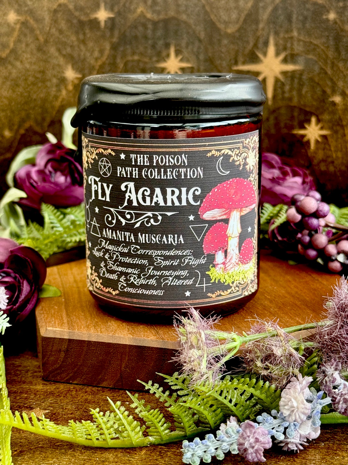 Fly Agaric Amanita Poison Path Witches Candle