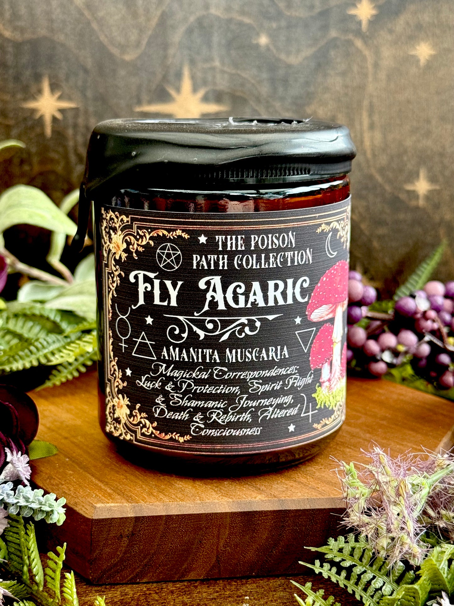 Fly Agaric Amanita Poison Path Witches Candle