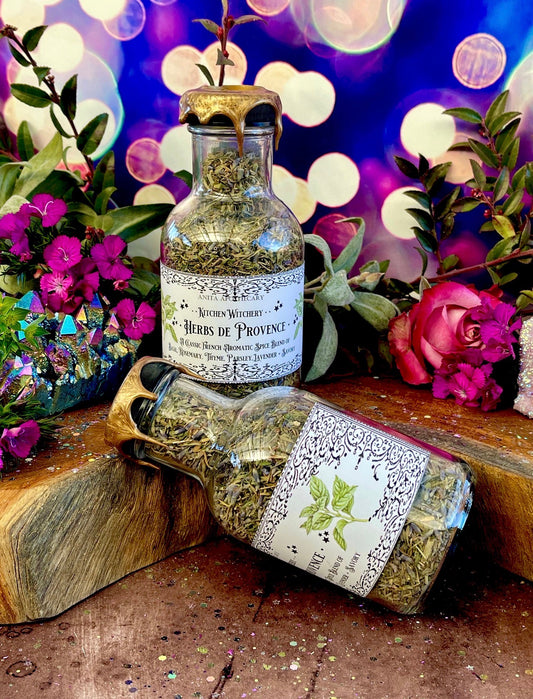 Herbs de Provence ~ French Cooking, cooking spices, cooking herbs, kitchen witchery, kitchen witch, Hearth witch, Anita Apothecary