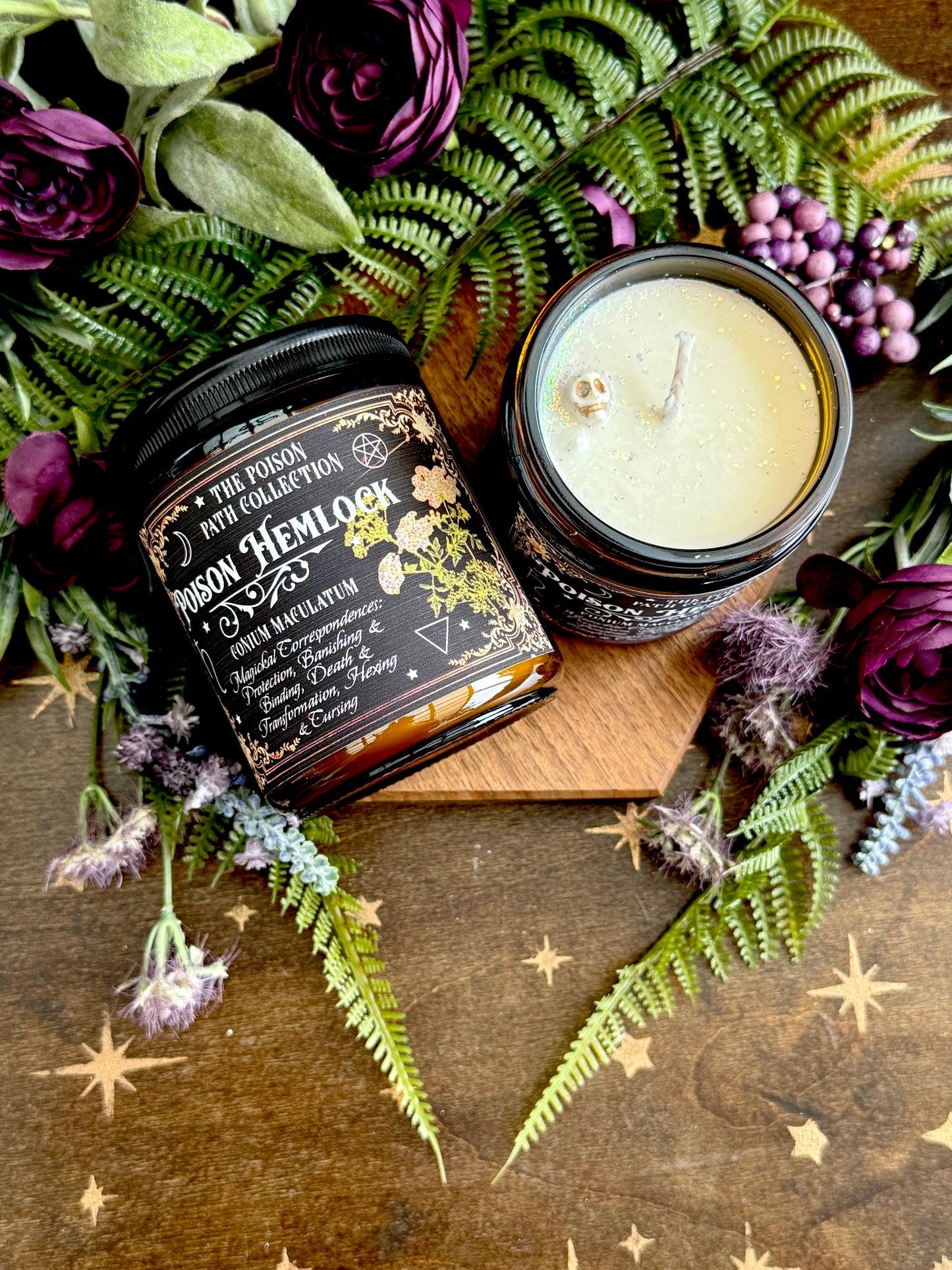 Poison Hemlock Witches Candle