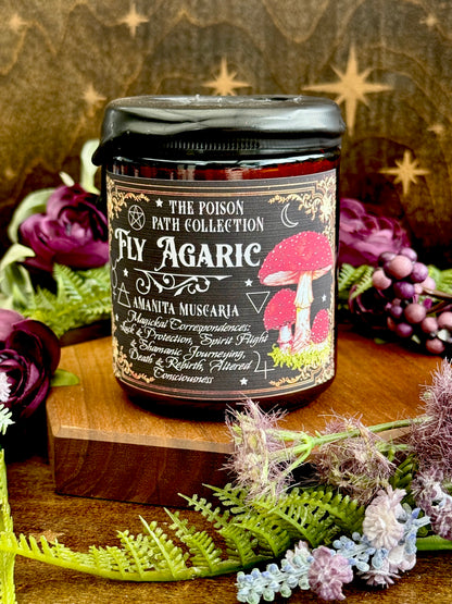 Fly Agaric Amanita Poison Path Witches Candle