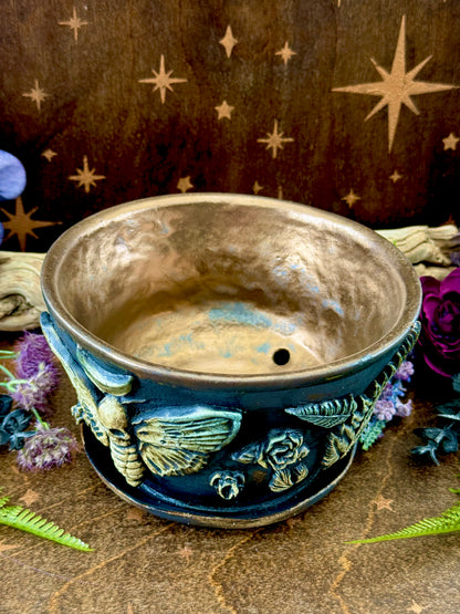 Folk Witch Ceramic Planter