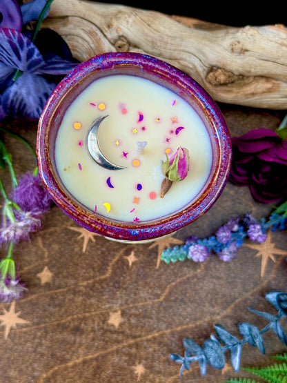 Luna Fox Pottery Candle