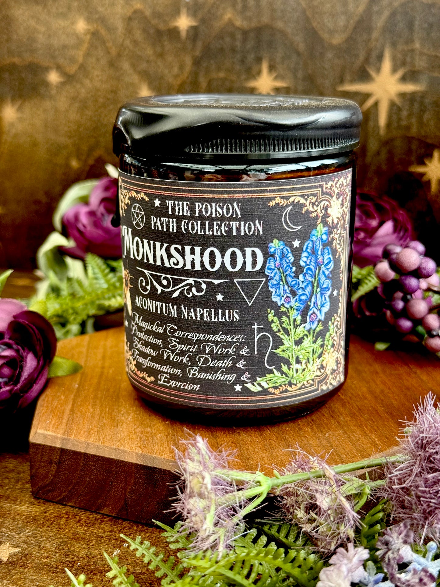 Monkshood Wolfsbane Poison Path Witches Candle