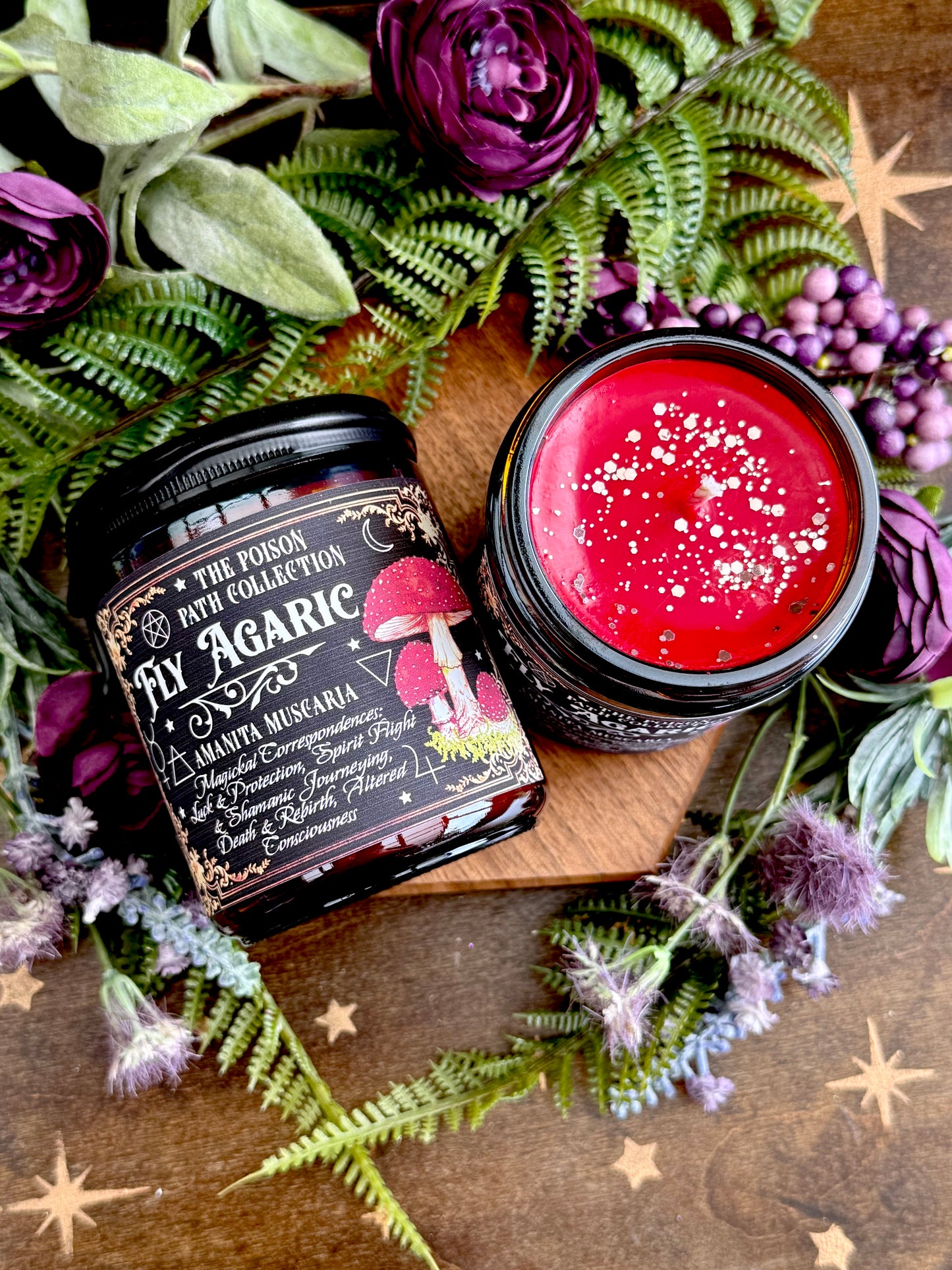 Fly Agaric Amanita Poison Path Witches Candle