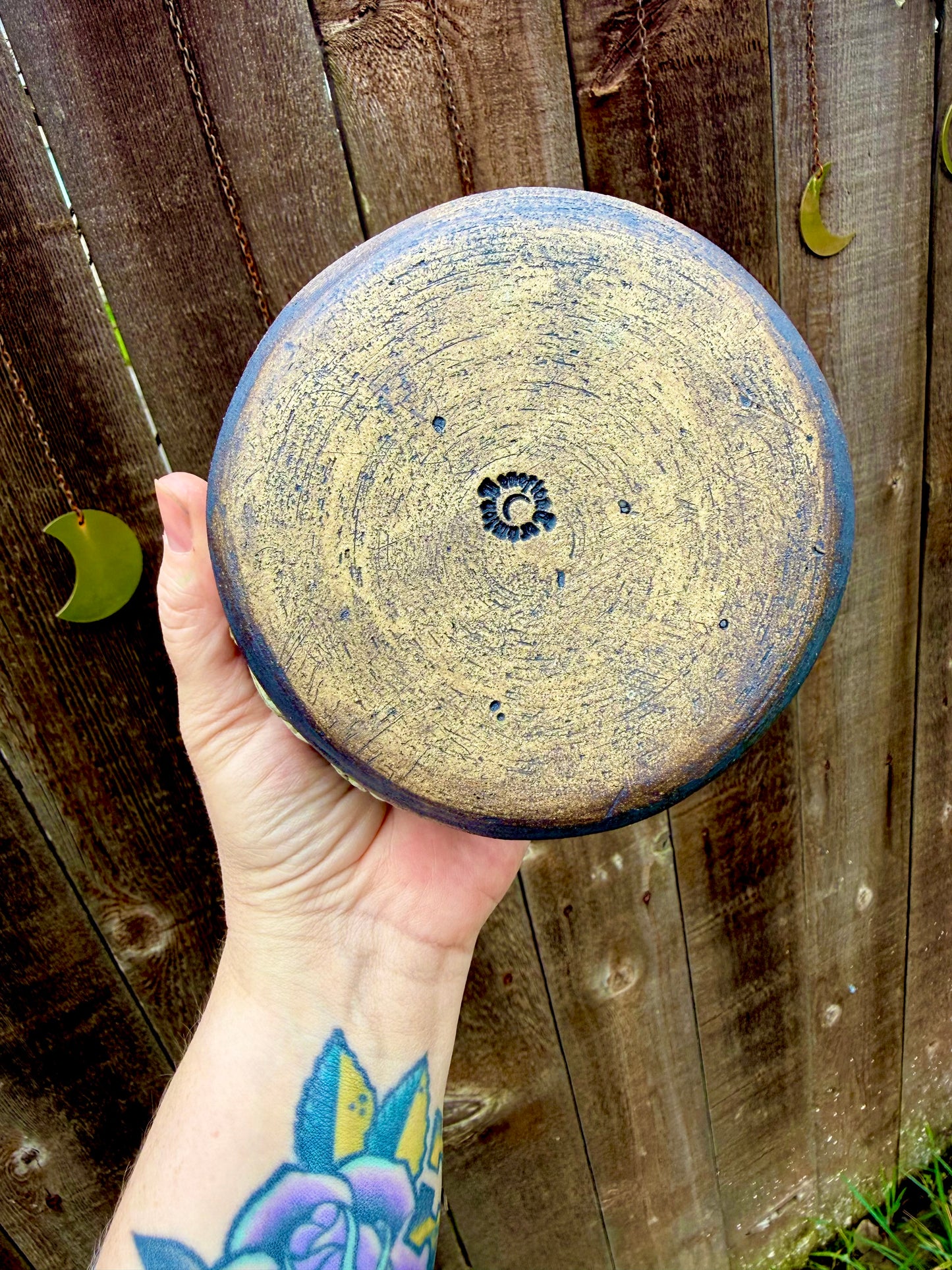 Folk Witch Ceramic Planter