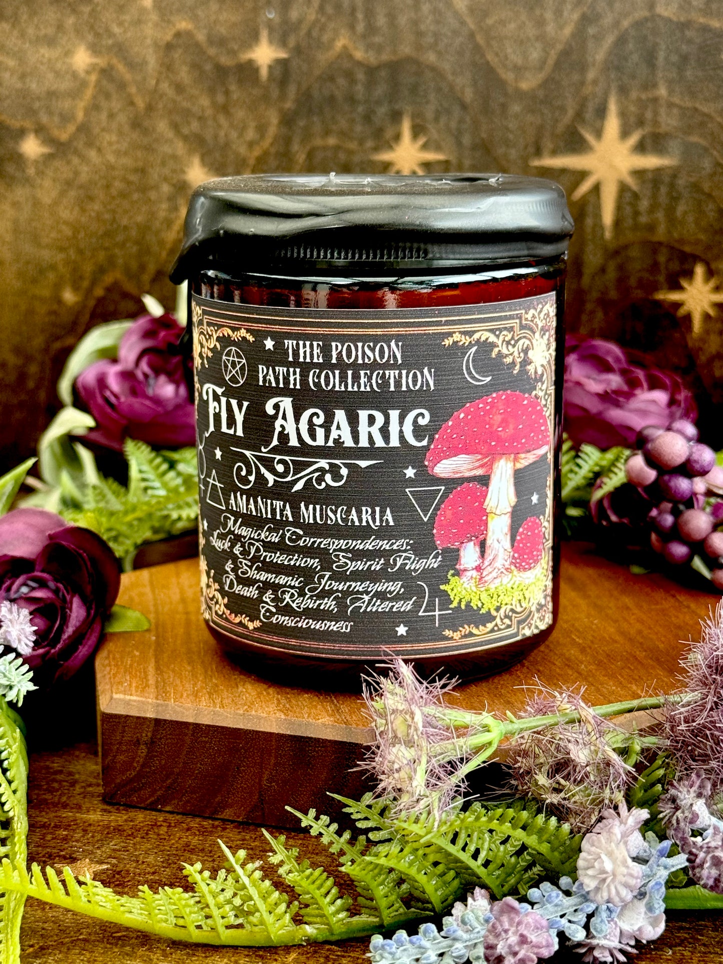 Fly Agaric Amanita Poison Path Witches Candle