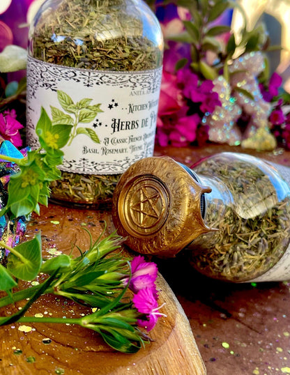 Herbs de Provence ~ French Cooking, cooking spices, cooking herbs, kitchen witchery, kitchen witch, Hearth witch, Anita Apothecary