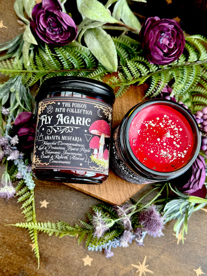 Fly Agaric Amanita Poison Path Witches Candle