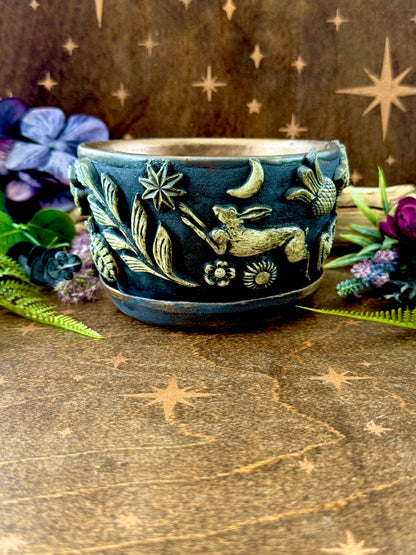 Folk Witch Ceramic Planter