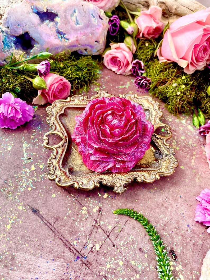 Pink Peony Soap | Anita Apothecary, Floral Soap, Garden lover gifts, Love Magick, Love Witch, Goddess Aphrodite, Love Spell, Green Witch