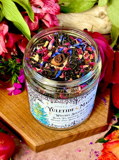 Yuletide Magick Tea | Anita Apothecary, Yule tea, Witch brew tea, Holiday Tea, witches tea, herbal tea, Yule tea, Christmas Tea, Tea Gifts