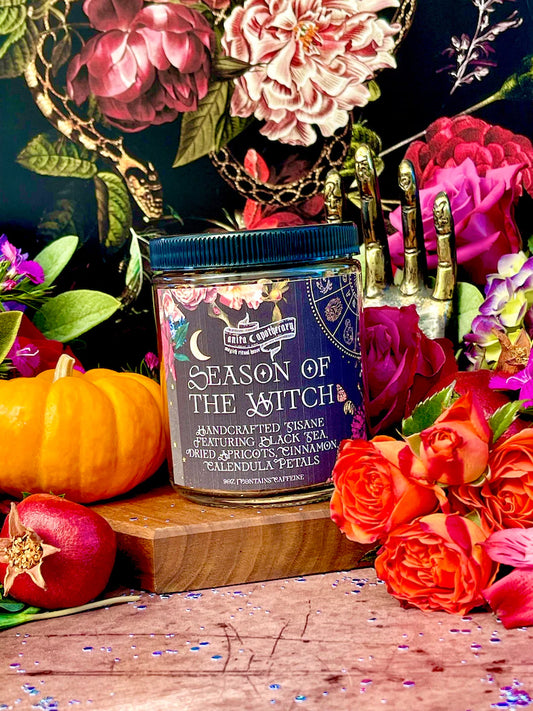 Season of the Witch | Anita Apothecary, Mabon Tea, Sabbat Tea, Witches Sabbat tea, Samhain Tea, Samhain Sabbat, Witches Brew, Mabon Tea