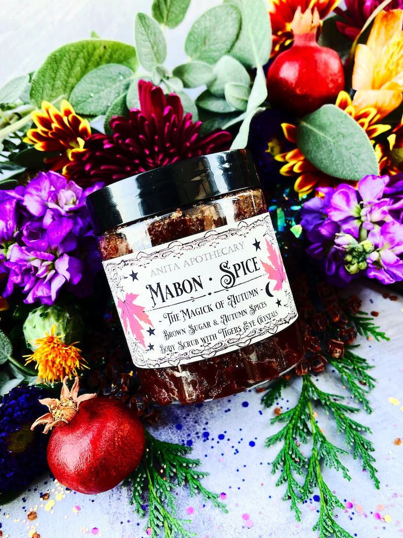 Mabon Spice Brown Sugar Scrub~ Mabon, Mabon Offering, Pumpkin Spice, Witch beauty, witchcraft oil, Anita apothecary, Pumpkin Scrub