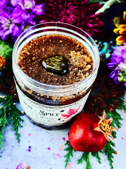 Mabon Spice Brown Sugar Scrub~ Mabon, Mabon Offering, Pumpkin Spice, Witch beauty, witchcraft oil, Anita apothecary, Pumpkin Scrub