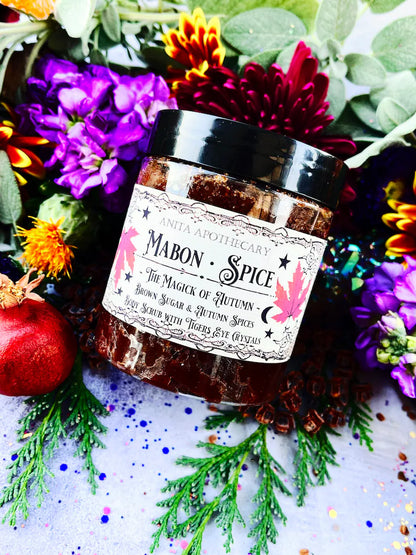 Mabon Spice Brown Sugar Scrub~ Mabon, Mabon Offering, Pumpkin Spice, Witch beauty, witchcraft oil, Anita apothecary, Pumpkin Scrub