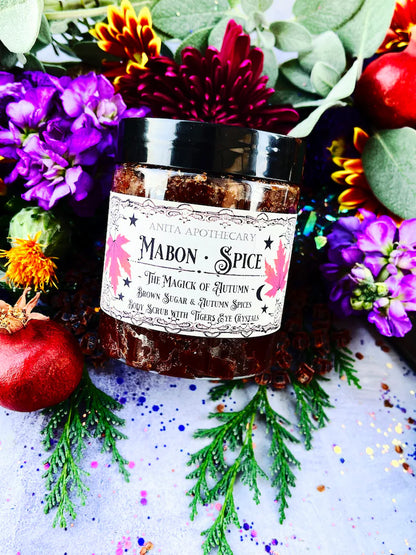 Mabon Spice Brown Sugar Scrub~ Mabon, Mabon Offering, Pumpkin Spice, Witch beauty, witchcraft oil, Anita apothecary, Pumpkin Scrub