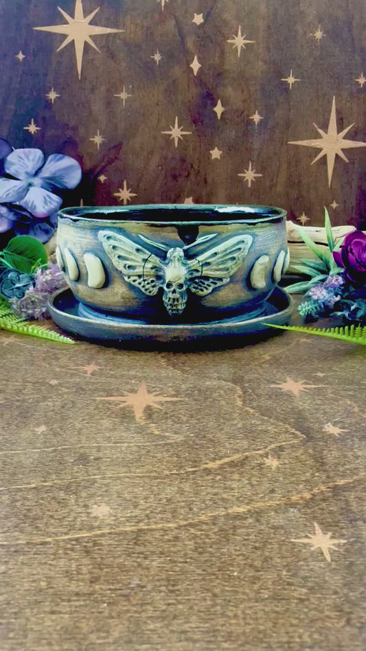Succulent Folk Witch Ceramic Planter
