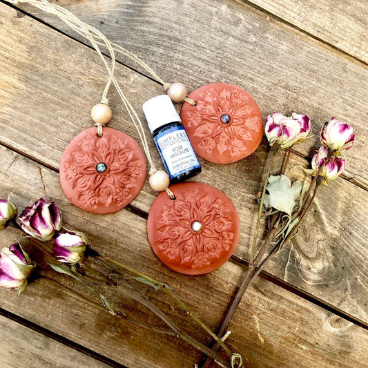 Terracotta Diffuser ~ Aromatherapy diffuser, Labradorite Cabochon, Oil diffuser, essential oil diffuser, Witchcraft, Anita Apothecary, witch