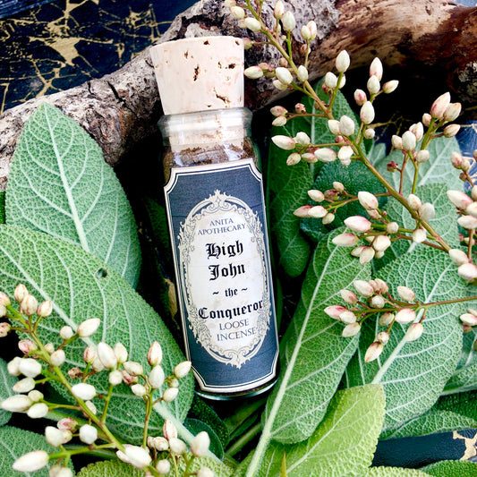 High John the Conqueor Incense ~ Hoodoo supplies, witchcraft tools, witchcraft supplies, altar tools, high john, roots, Anita Apothecary