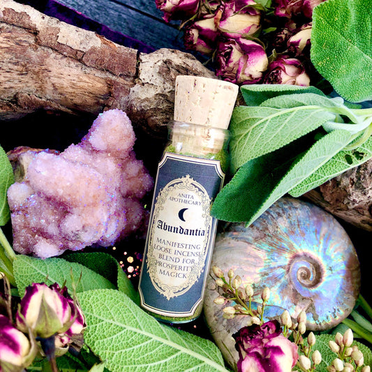 Abundantia Ritual Incense  ~ Anita Apothecary, Manifesting, Abundance, Witches oil, witchcraft incense, witches spell oil, Abundance oil