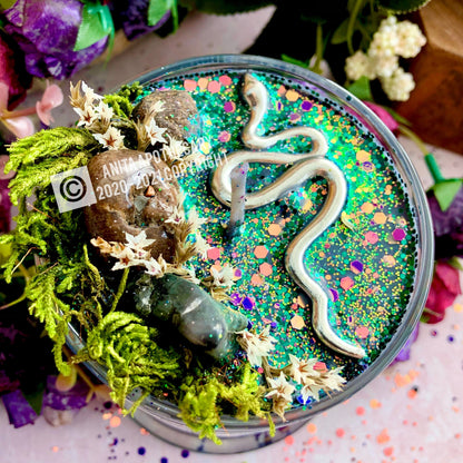 Medusa ~ The Protectress by Anita Apothecary, Gorgon Candle, Serpent candle, Greek Mythology candle, Goddess Athena, witches candle