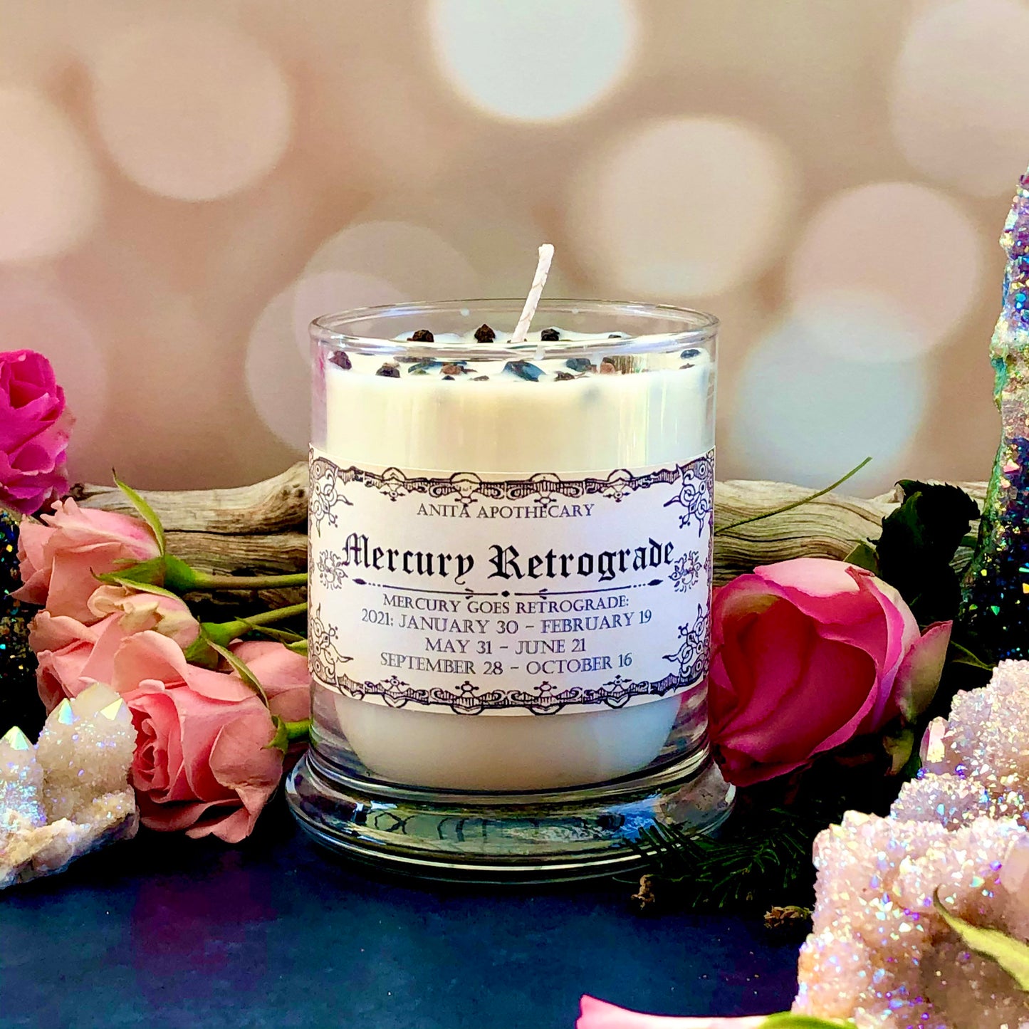 2023 Mercury Retrograde Soy Candle ~ Anita Apothecary, Mercury Retrograde, Retrograde Candle, Grounding Candle, Clove Candle