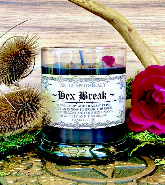 Hex Break ~ Uncrossing candle, Witches spell candle, spell candle, Anita Apothecary, Witchcraft candle, Reversal candle, Hex, Hexing, Banish