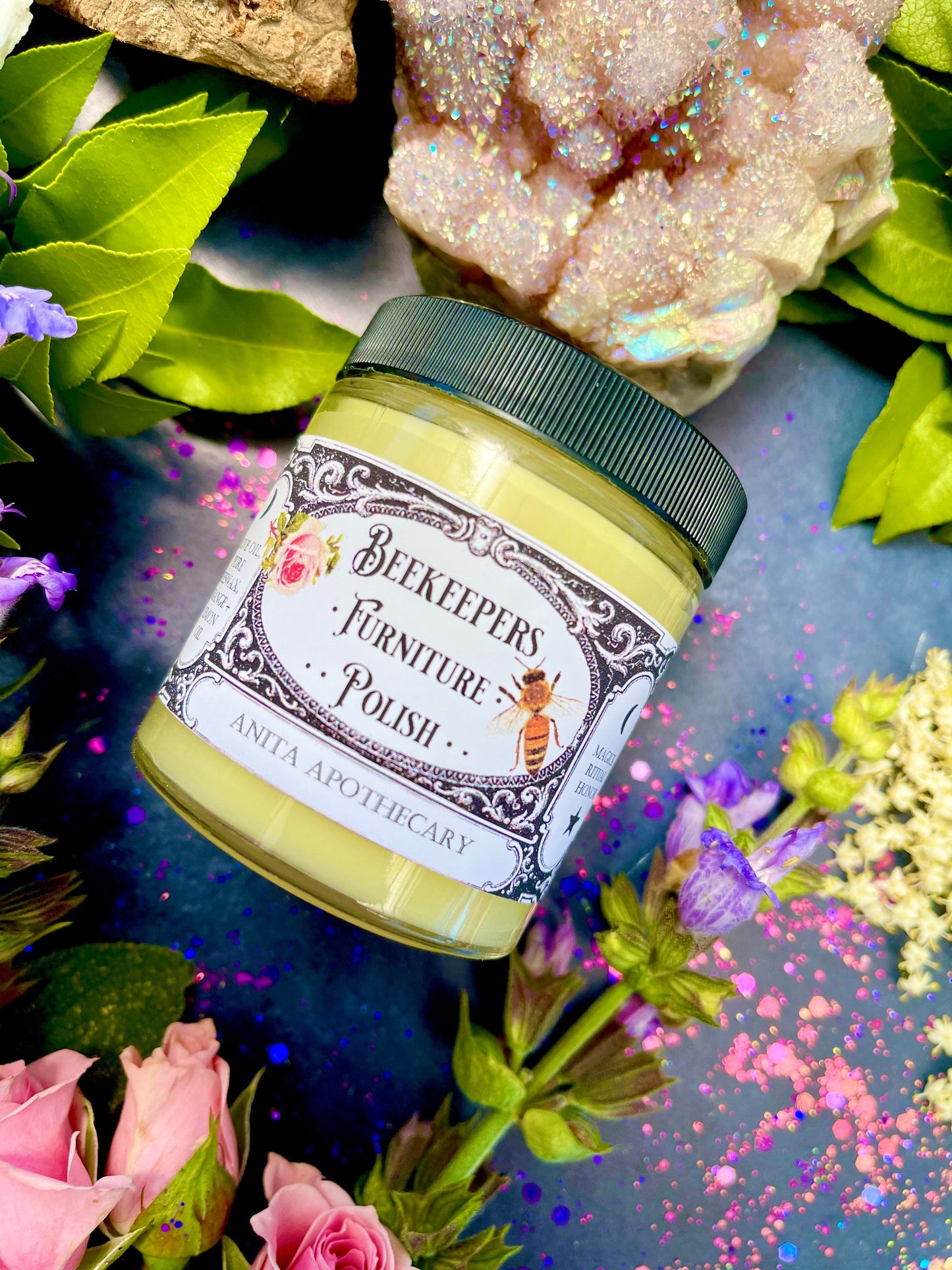 Beekeepers Furniture Polish by Anita Apothecary ~ Beekeeper gift, Beekeeping Gift, Beeswax polish, Bee hive gift, Beeswax cleaner, beeswax