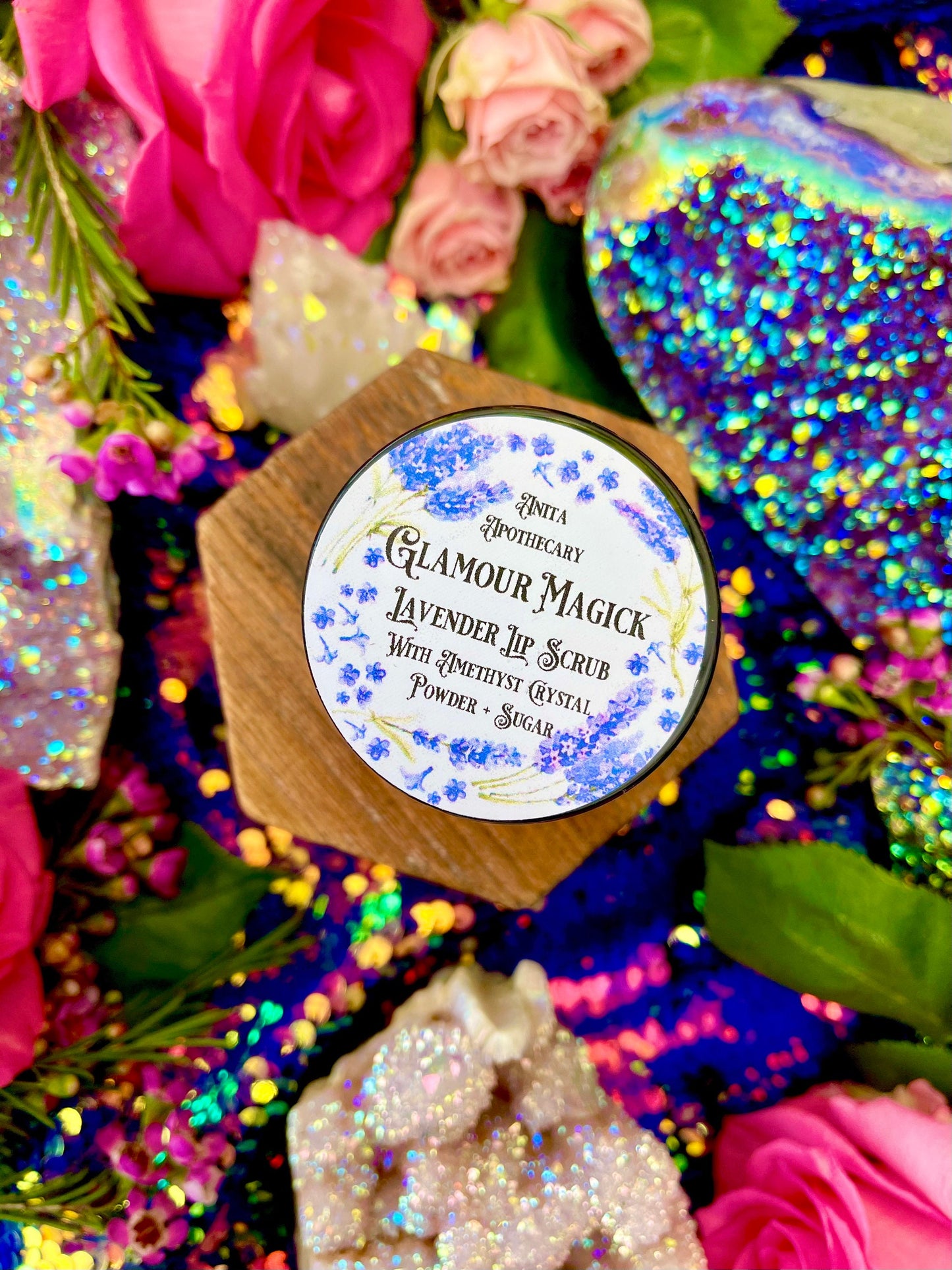 Glamour Magick Lavender Lip Scrub ~ Witch beauty, witchcraft oil, lip scrub, Empath Oil, Anita Apothecary