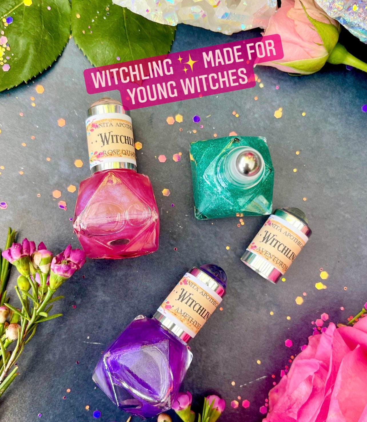 Witchling ~ Essential Oils for Young Witches, Anita Apothecary, Teen Witch, Baby Witch, Witchcraft Oils, Witch Oils, Crystal Oils, New Witch