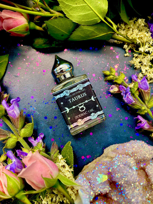 Taurus Zodiac Oil ~ Anita Apothecary, Astrology oil, Leo gift, Zodiac gift, Astrology tools, Astrology Candle, Witchcraft ritual oils