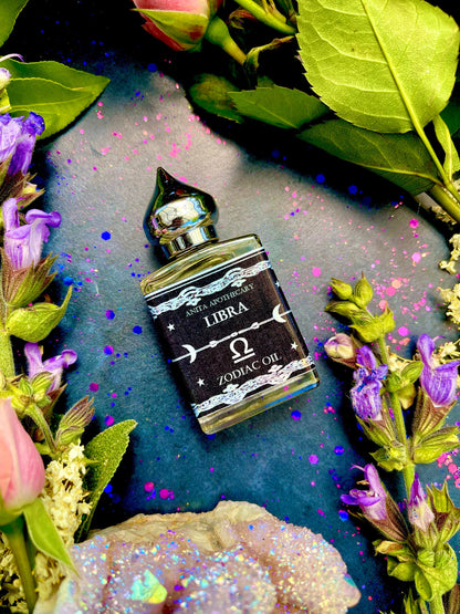 Libra Zodiac Oil ~ Anita Apothecary, Astrology oil, Libra gift, Zodiac gift, Astrology tools, Astrology Candle, Witchcraft ritual oils