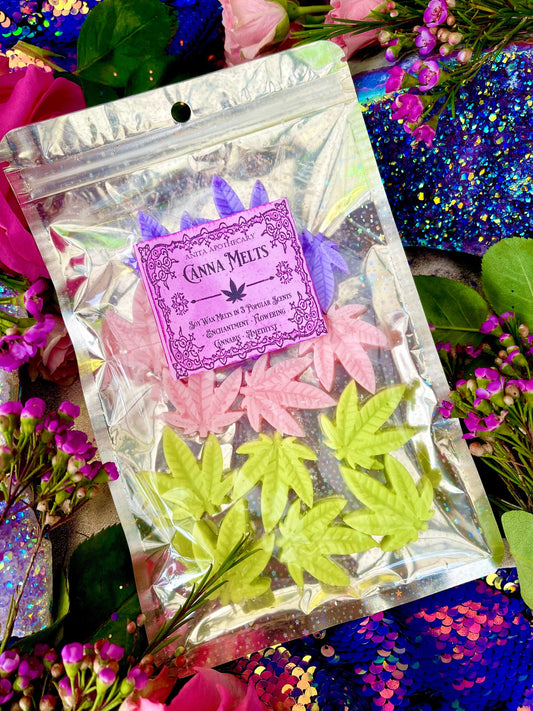 Canna Melts ~ Cannabis Wax Melts ~ Anita Apothecary, Soy Wax Melts, Wax Melts, Cannabis candle, Cannabis Decor