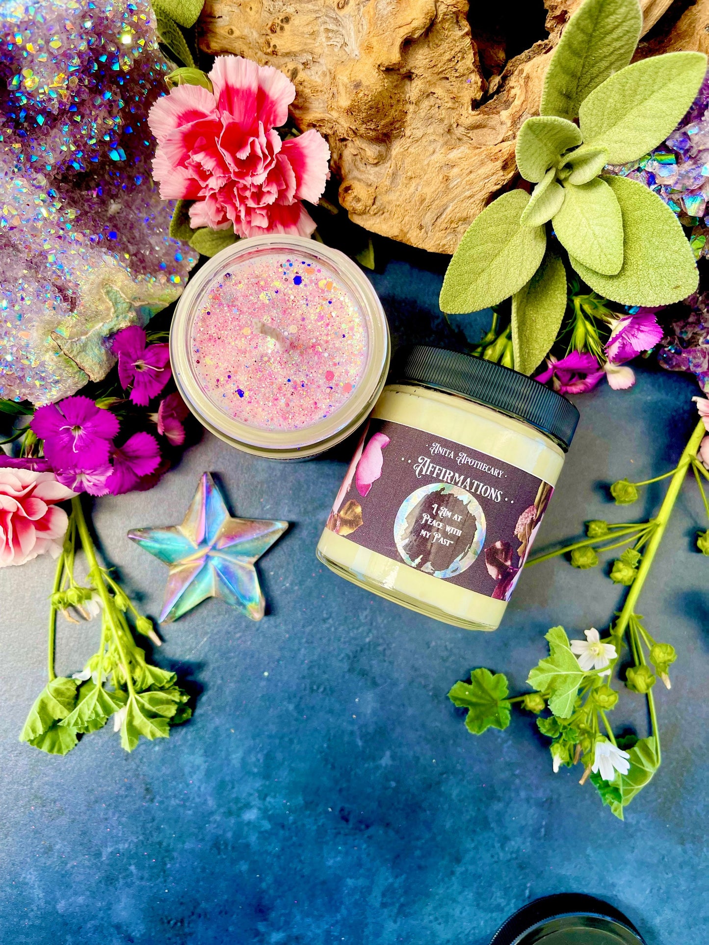 Affirmation Mystery Scratch Candle~ Anita Apothecary, Inspirational candle, Self Love Candle, Good Vibes Only, Self Improvement Candle