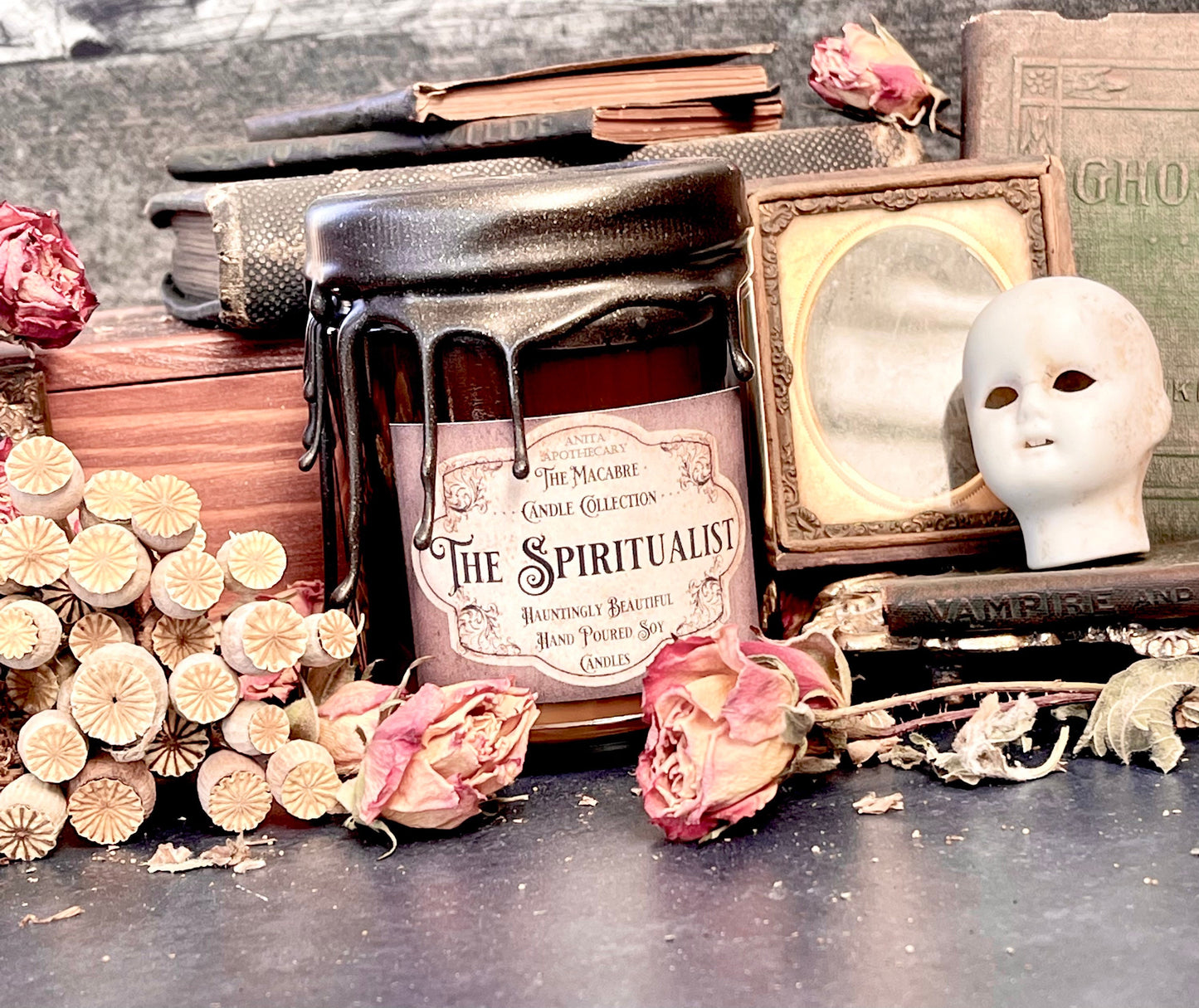 The Spiritualist ~ Anita Apothecary Candles, Spirituality Candle, Spiritualism, Victorian Books, Victorian Occult, Occult Candles