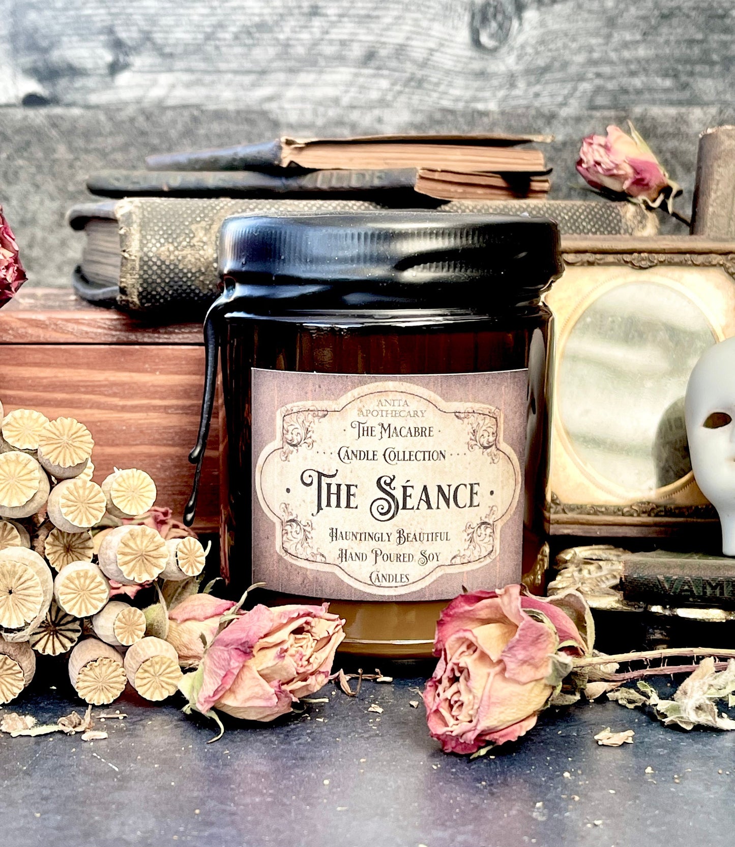 The Seance ~ Anita Apothecary Candles, Ouija Candle, Spiritualism, Victorian Aesthetic, Victorian Accessories, Occult Candles