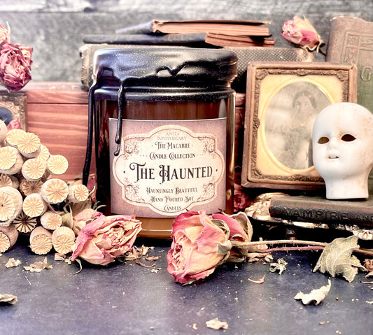 The Haunted- Anita Apothecary Candles, Haunted things, Victorian Candle, Victorian Vintage Books, Haunted Objects, Haunted House