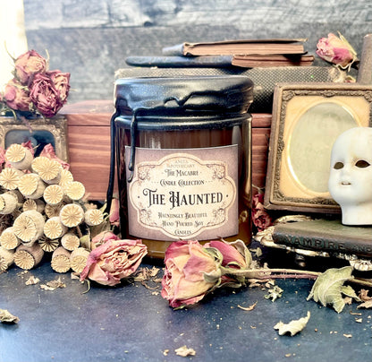 The Haunted- Anita Apothecary Candles, Haunted things, Victorian Candle, Victorian Vintage Books, Haunted Objects, Haunted House