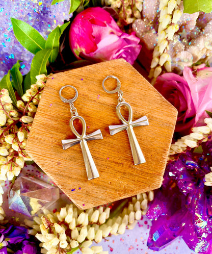 Ankh ~ Eternal Life Earrings ~ Anita Apothecary, Egyptian jewelry, Pagan jewelry, Hieroglyphic Earrings Jewelry, Ankh Symbol Jewelry