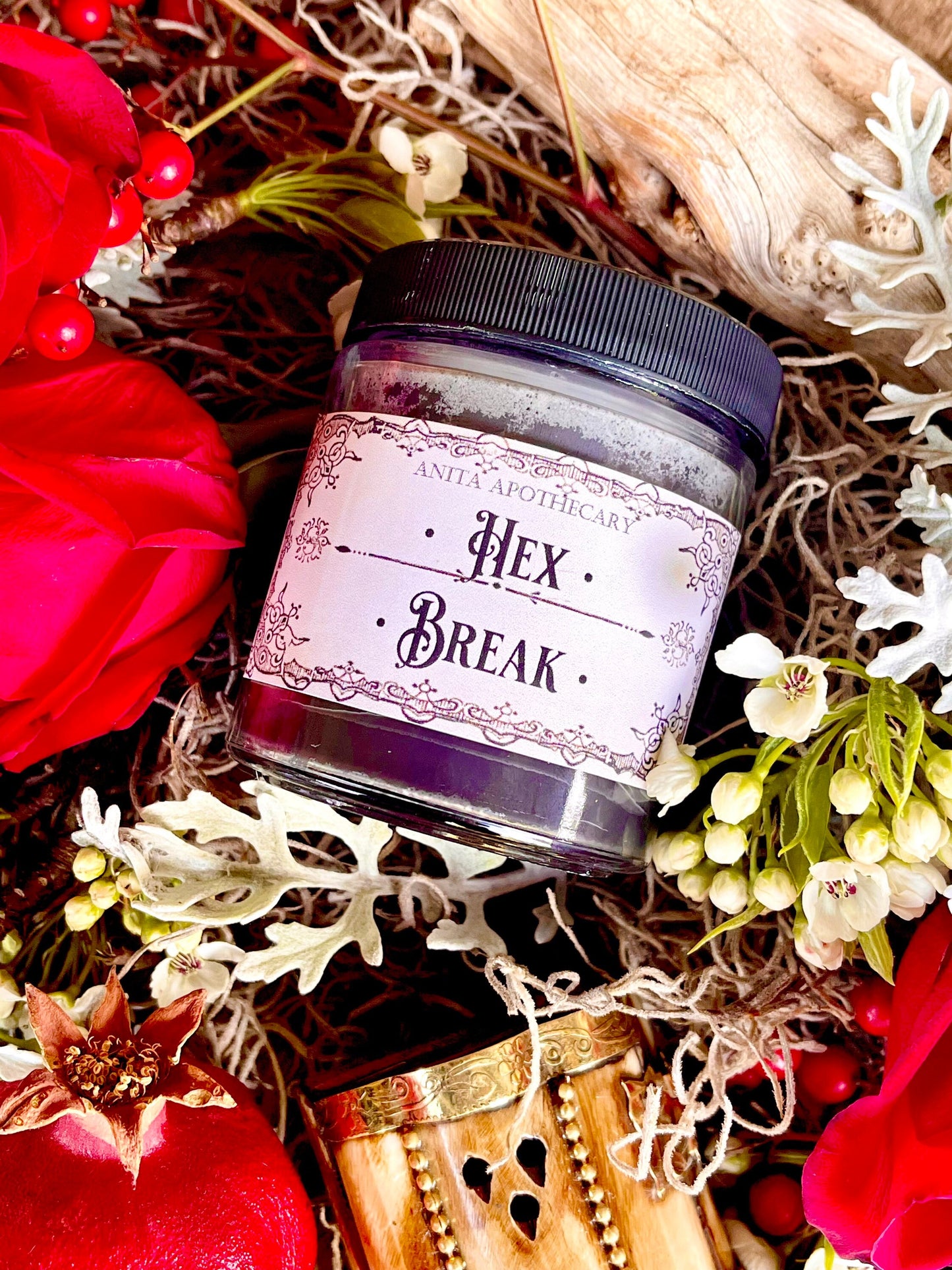 4oz Hex Break ~ Uncrossing candle, Witches spell candle, spell candle, Anita Apothecary, Witchcraft candle, Reversal candle, Hex, Hexing