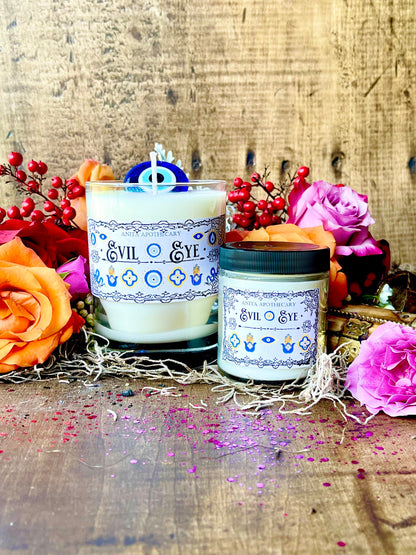 Evil Eye Protection Candle ~ Anita Apothecary, Nazar Eye, Evil Eye Protection, Evil Eye Candle, Evil Eye Decor, Witches Protection Candle