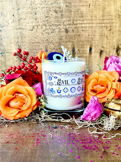 Evil Eye Protection Candle ~ Anita Apothecary, Nazar Eye, Evil Eye Protection, Evil Eye Candle, Evil Eye Decor, Witches Protection Candle