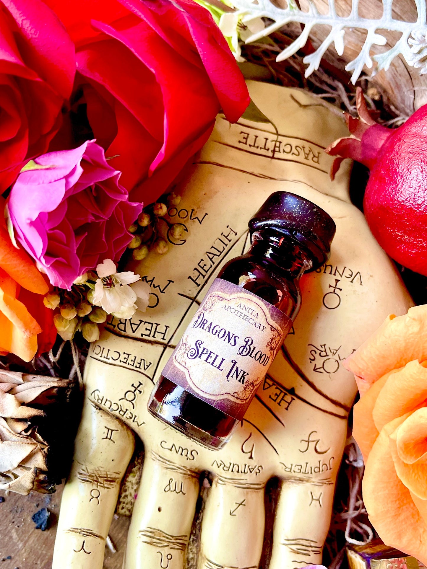 Dragons Blood Spell Ink ~ Anita Apothecary, Protection Oil, Abundance Magick, spell ink, grimoire ink, pen ink, writing ink