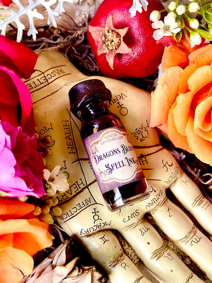 Dragons Blood Spell Ink ~ Anita Apothecary, Protection Oil, Abundance Magick, spell ink, grimoire ink, pen ink, writing ink