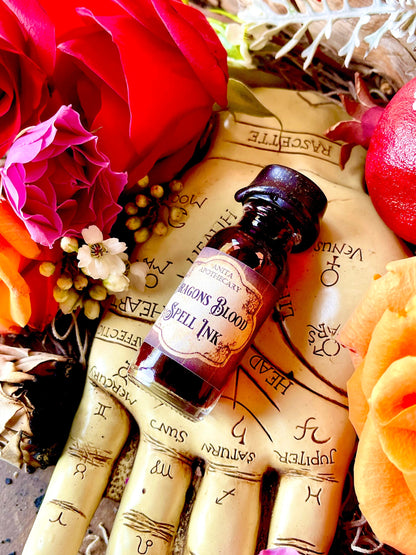 Dragons Blood Spell Ink ~ Anita Apothecary, Protection Oil, Abundance Magick, spell ink, grimoire ink, pen ink, writing ink