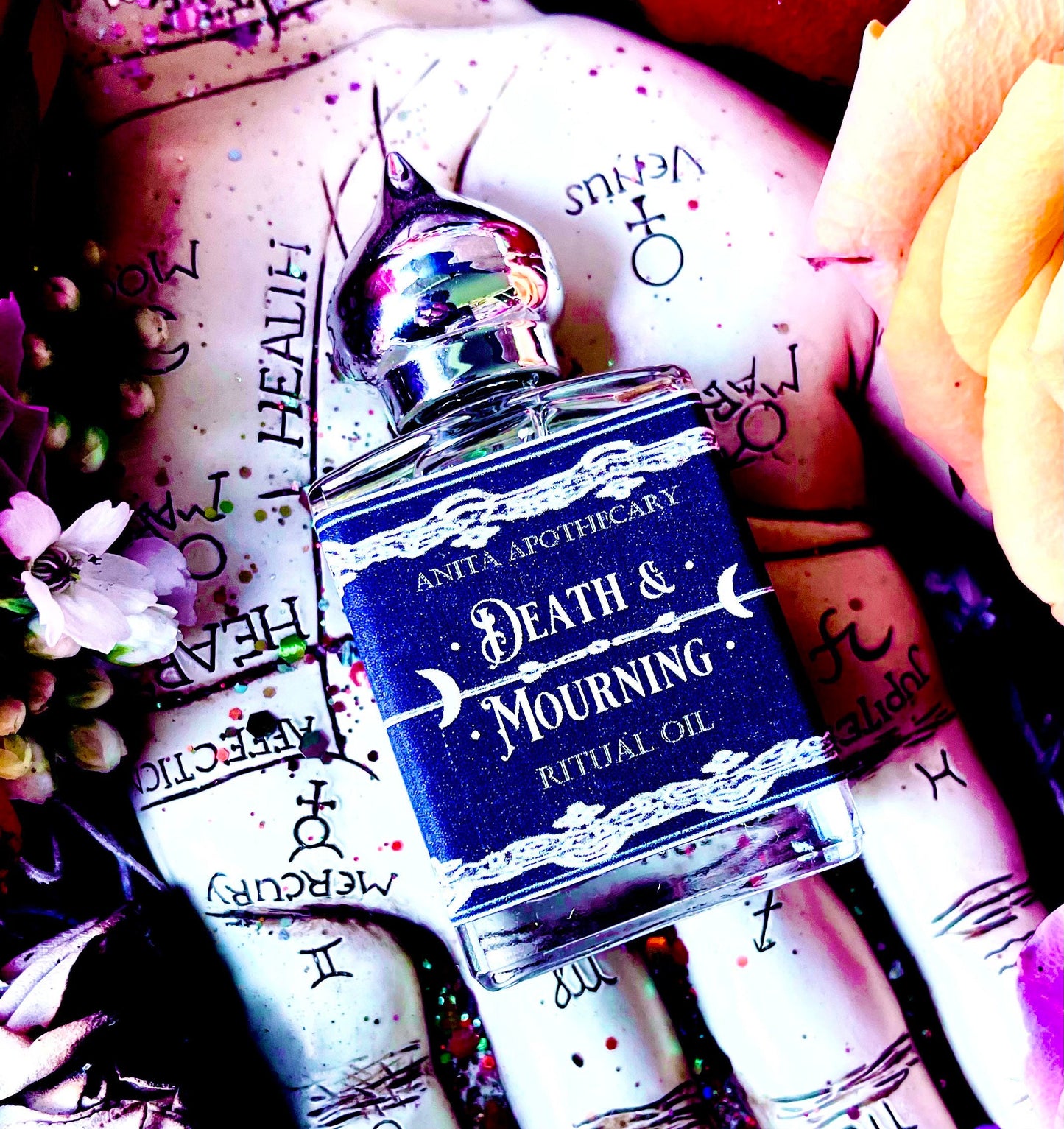 Death + Mourning Anointing Oil ~ Anita Apothecary, Death Doula, Death Underworld, Necromancy, Hedgewitch oil, Hedgewitchery, Samhain Oil