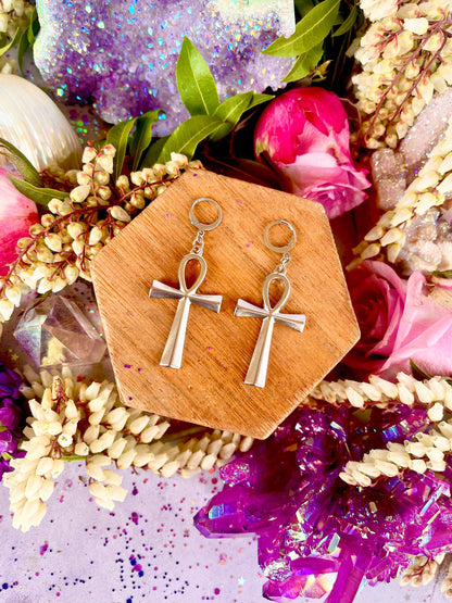 Ankh ~ Eternal Life Earrings ~ Anita Apothecary, Egyptian jewelry, Pagan jewelry, Hieroglyphic Earrings Jewelry, Ankh Symbol Jewelry