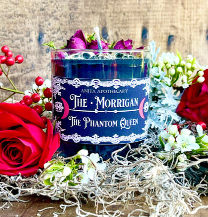 The Morrigan Candle ~ Anita Apothecary, Celtic goddess, The Morrighan, Phantom Queen, Celtic Witchcraft, Druidery