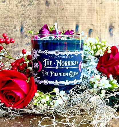 The Morrigan Candle ~ Anita Apothecary, Celtic goddess, The Morrighan, Phantom Queen, Celtic Witchcraft, Druidery